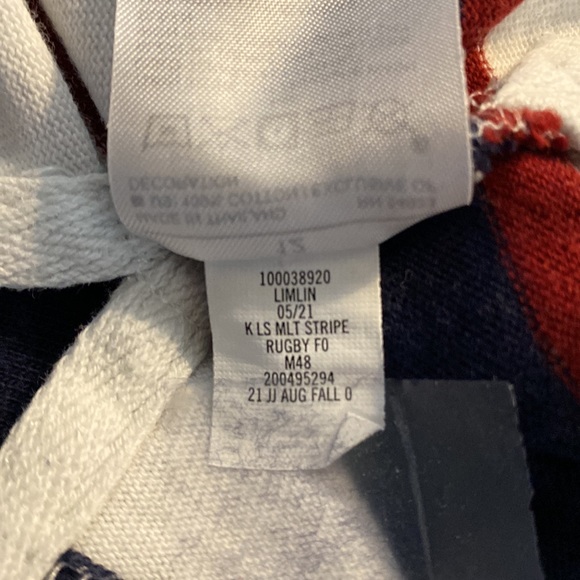 Janie & Jack Boys Rugby Striped Shirt Size 12 - Picture 7 of 7